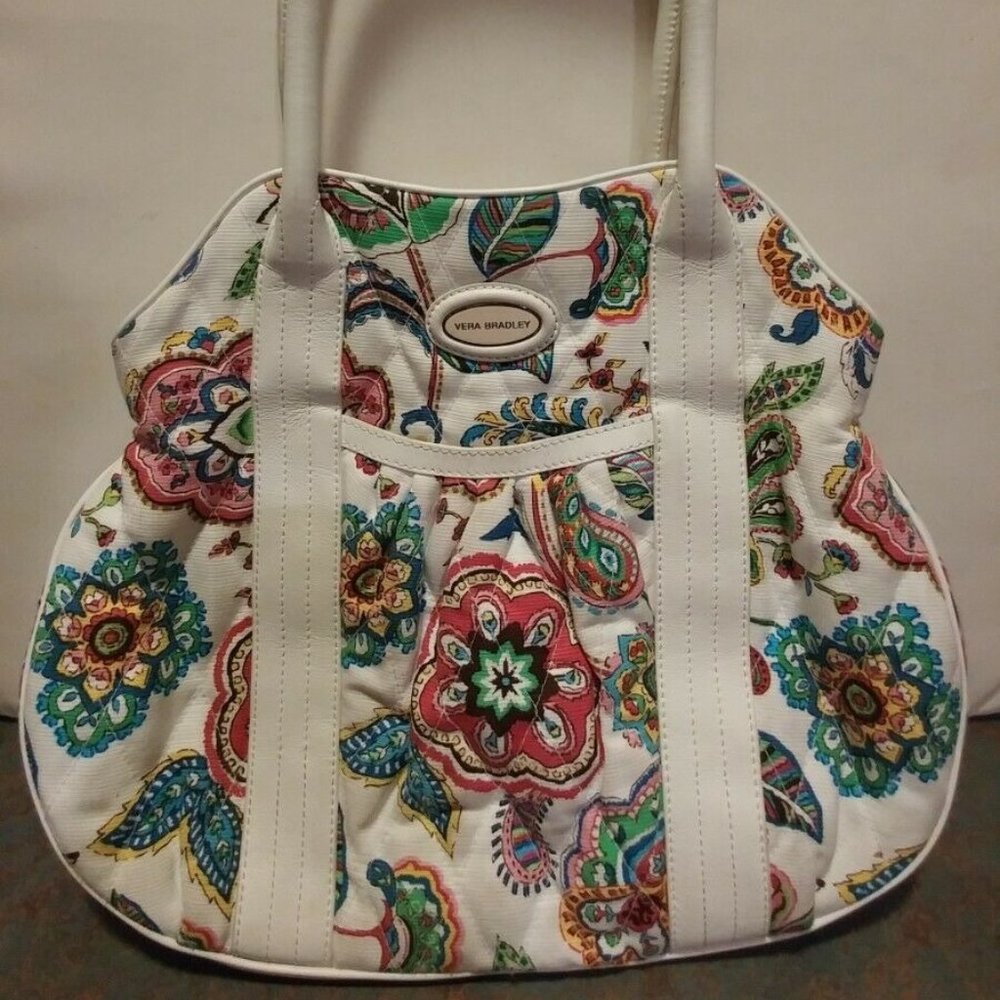 Vera Bradley Iconic Large Wildflower Paisley Tote